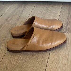 Madewell Louisa Tan Leather Mule Slip-on
